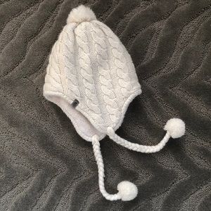 North Face cable knit lined hat